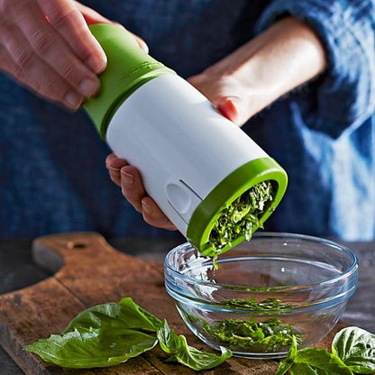 2-in-1 Manual Herb Chopper & Cutter – Quick Kitchen Vegetable Grinder